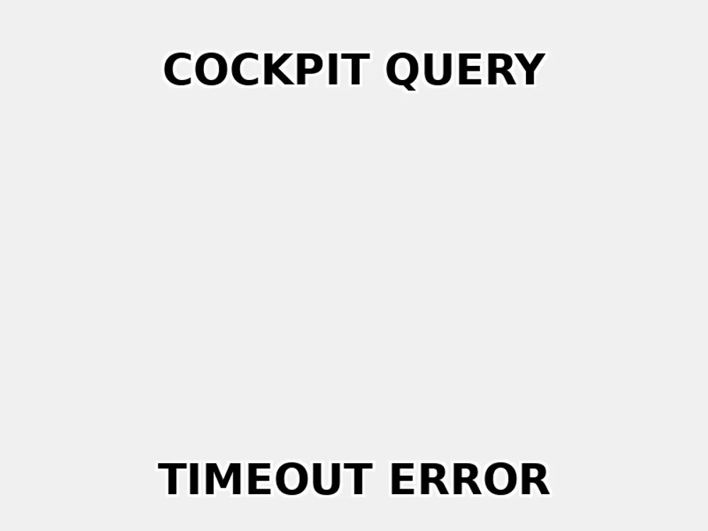 Camunda Cockpit Query Timeout