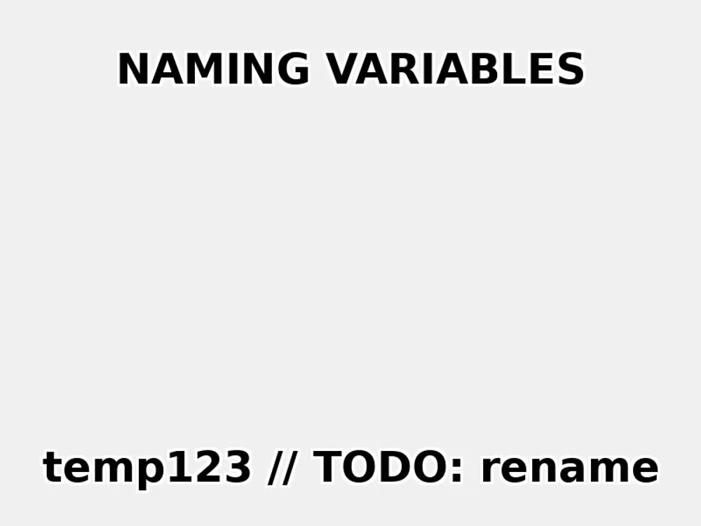 Process Variable Naming Conventions