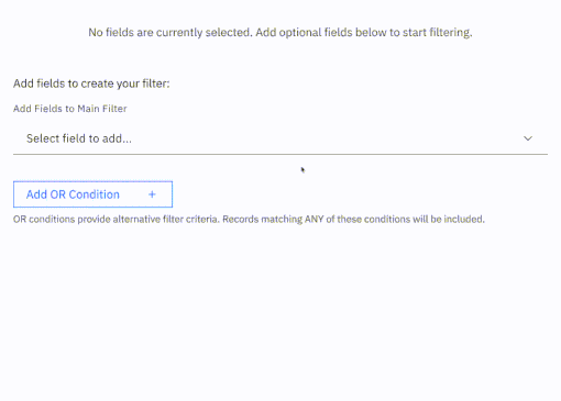 Advanced Filter Search